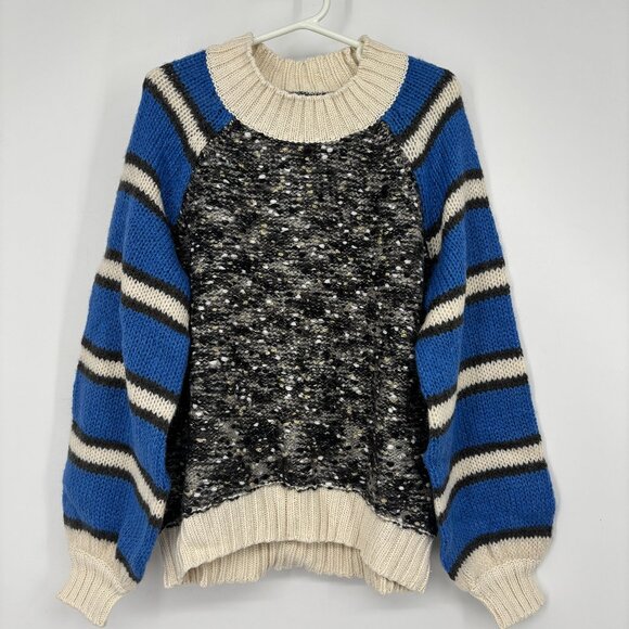Treasure & Bond Other - Treasure & Bond Girls' Blue Bliss Multi Stripe Knitted Sweater Size S (7/8) NWT
